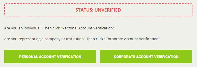 bitstamp account verification not working