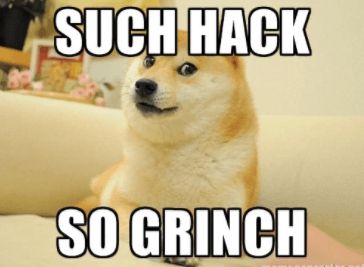 Qué es Dogecoin: Meme de su hackeo.