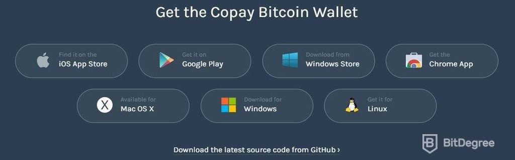 Copay wallet review: Copay Wallet on different operating systems.