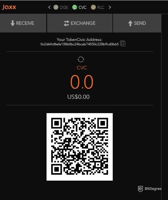 Jaxx wallet review: checking cryptocurrency balance.