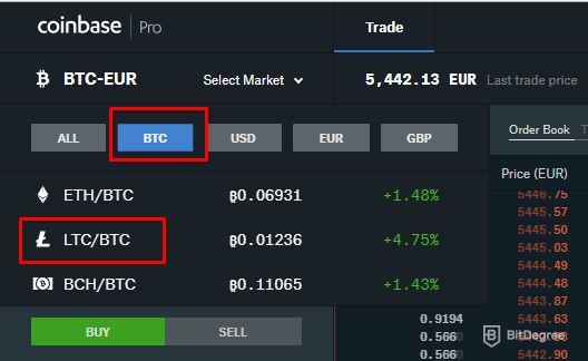 speed for litecoin from gdax to binance