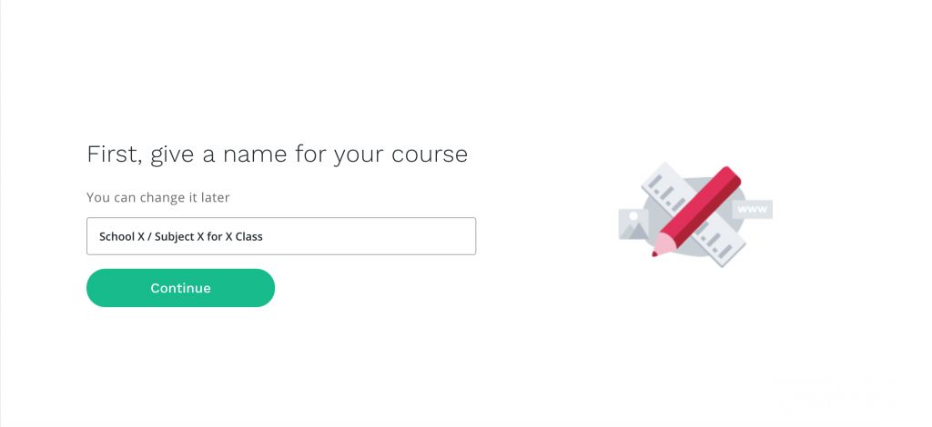 online course title block