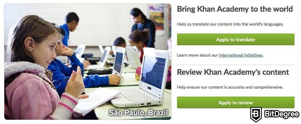 Ulasan Khan Academy: Konten yang tersedia dalam berbagai bahasa.