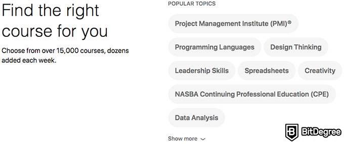 Ulasan LinkedIn Learning: Temukan kursus yang kamu mau berdasarkan topik populer.